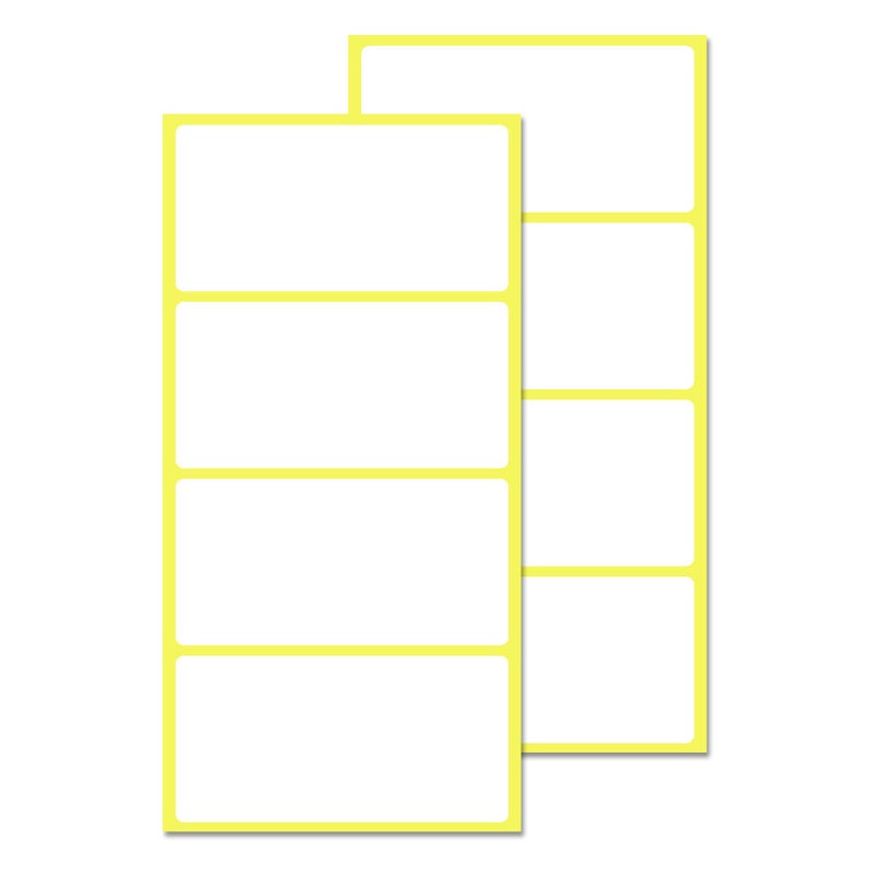 TownStix 200 Pack, 4"" x 2"", Labels Stickers for Storage Bins - Matte White - Image 1